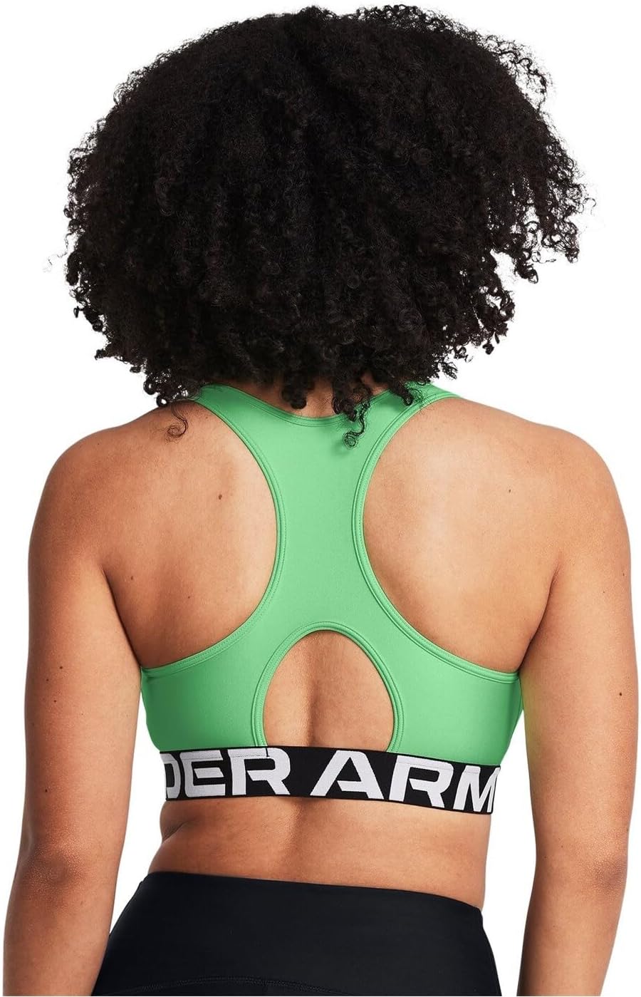 Under Armour Womens HeatGear Authentics Mid Impact Branded Sports Bra - Image 6