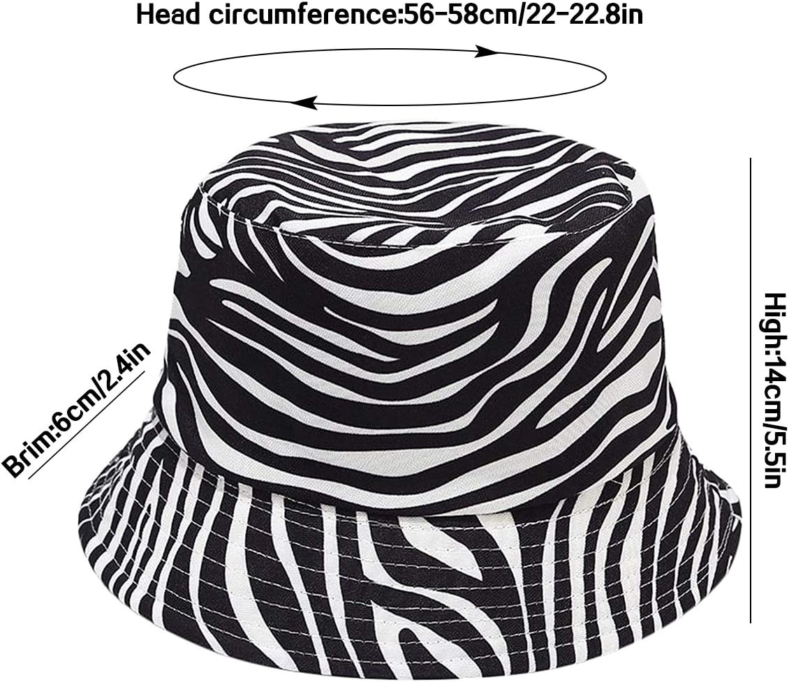 Malaxlx Unisex Bucket Hat Beach Sun Hat Aesthetic Fishing Hat for Men Women Teens, Reversible Double-Side-Wear - Image 6