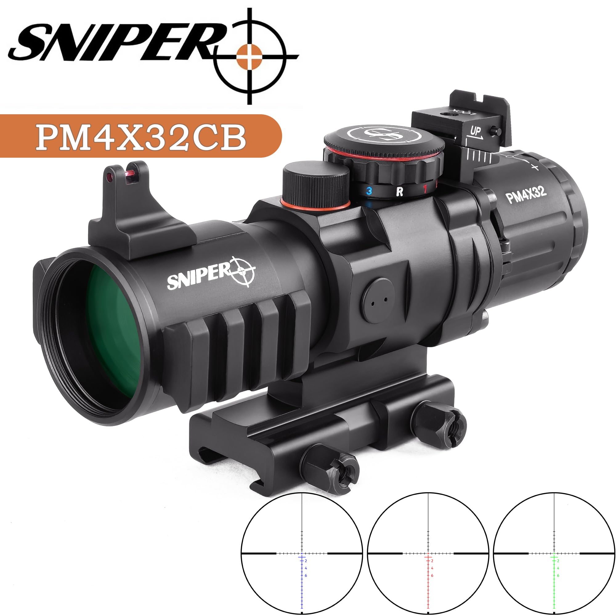 Amazon.com : GII 4x32 Prism Scope Long Eye Relief Scope 4X Prism