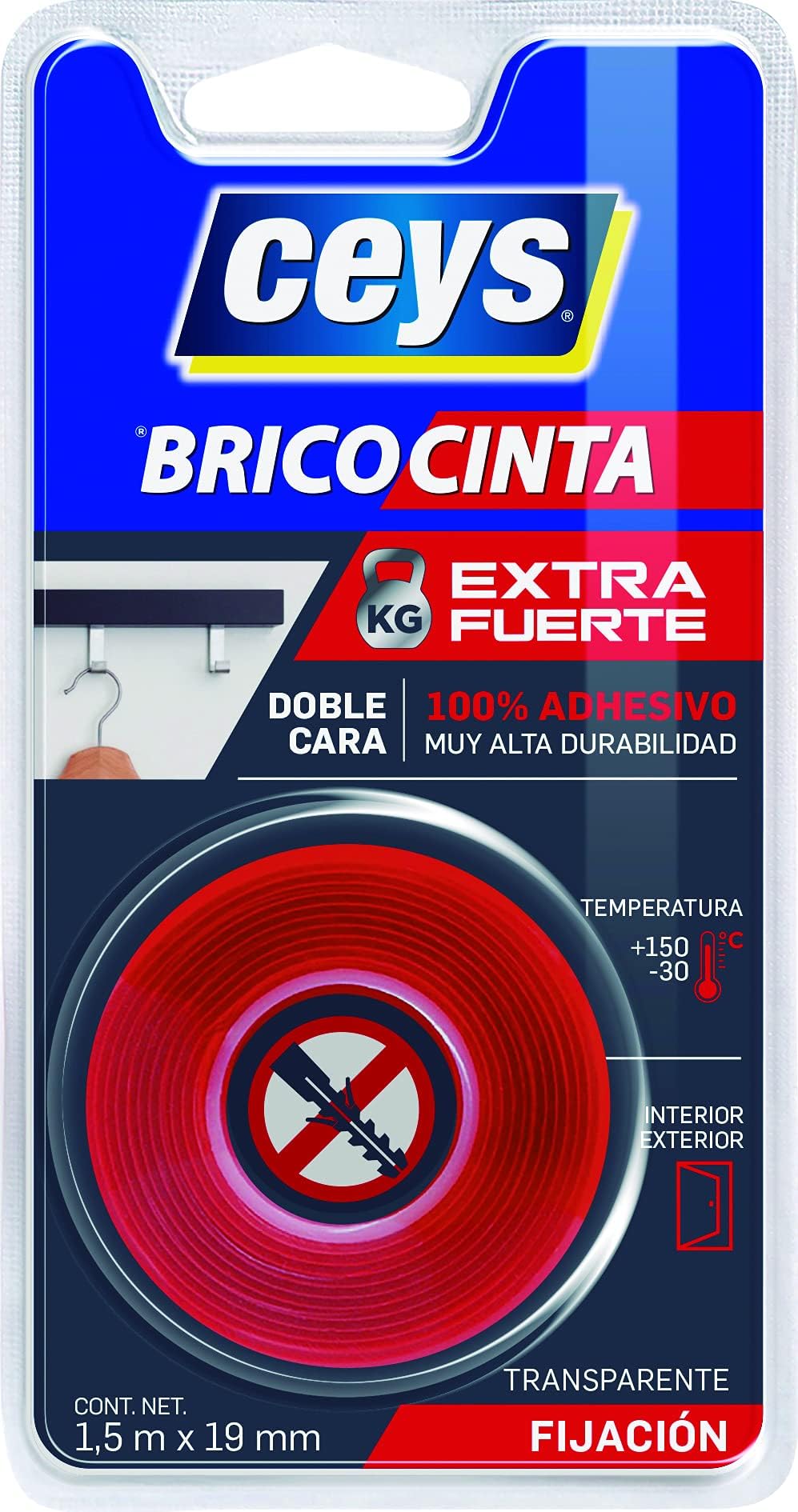 BRICOCINTA TRANSPARENTE 1,5M