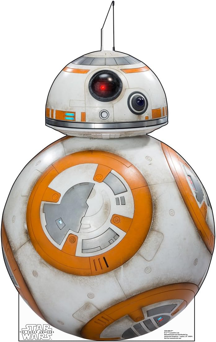Buy Cardboard People BB8 Life Size Cardboard Cutout Standup Star