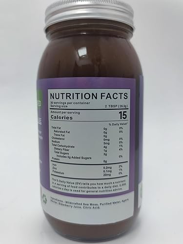Miniatura 22 de Gel de musgo marino de 15 onzas, gel natural de masa marina irlandesa artesanal con 92 minerales y vitaminas, sin OMG, sin gluten, vegano, defensa