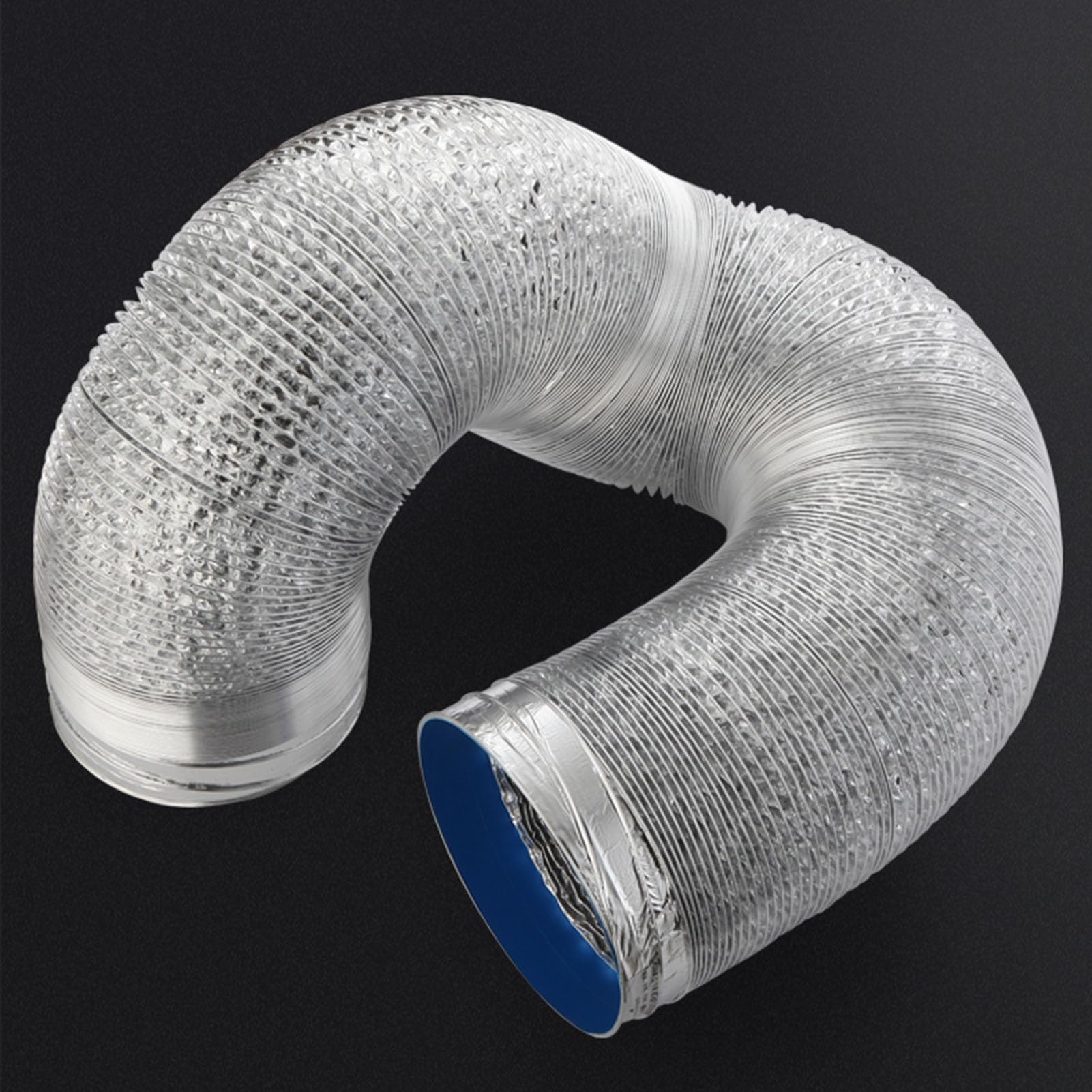 Tuyau d'évacuation de sécheuse en aluminium : conduit flexible de 1,5 à 6 m de diamètre ajustable
