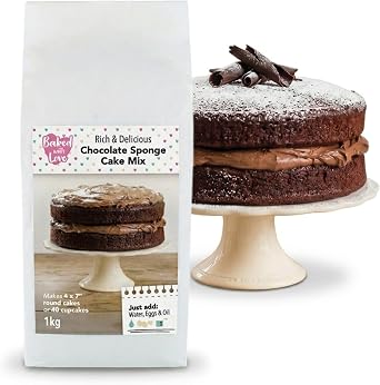 Chocolate Cake Mix by Baked With Love | Rich & Delicious Cocoa - 1kg