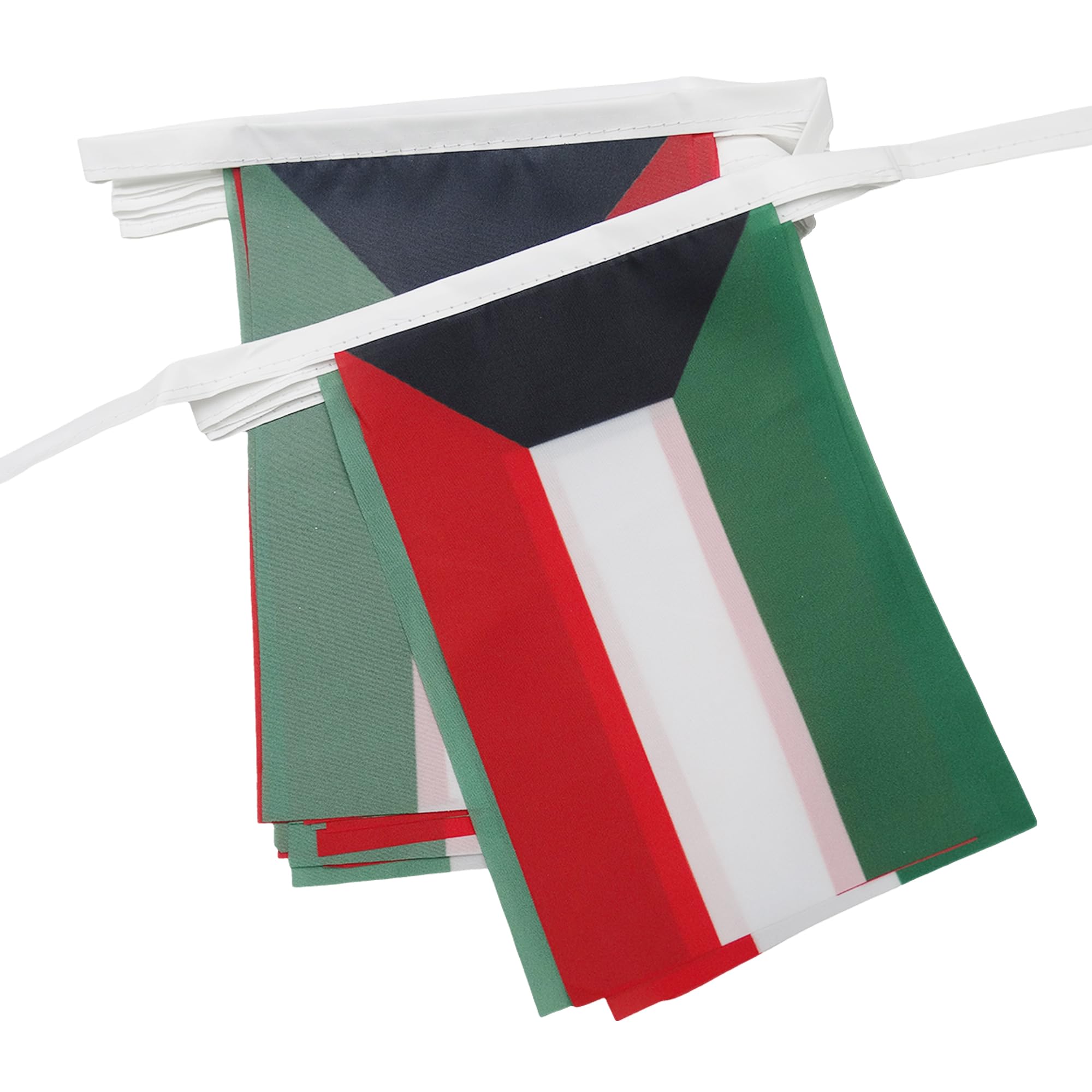 AZ FLAG Kuwait 6 meters BUNTING Flag 20 flags 9'' x 6'' - Kuwaiti STRING flags 15 x 21 cm