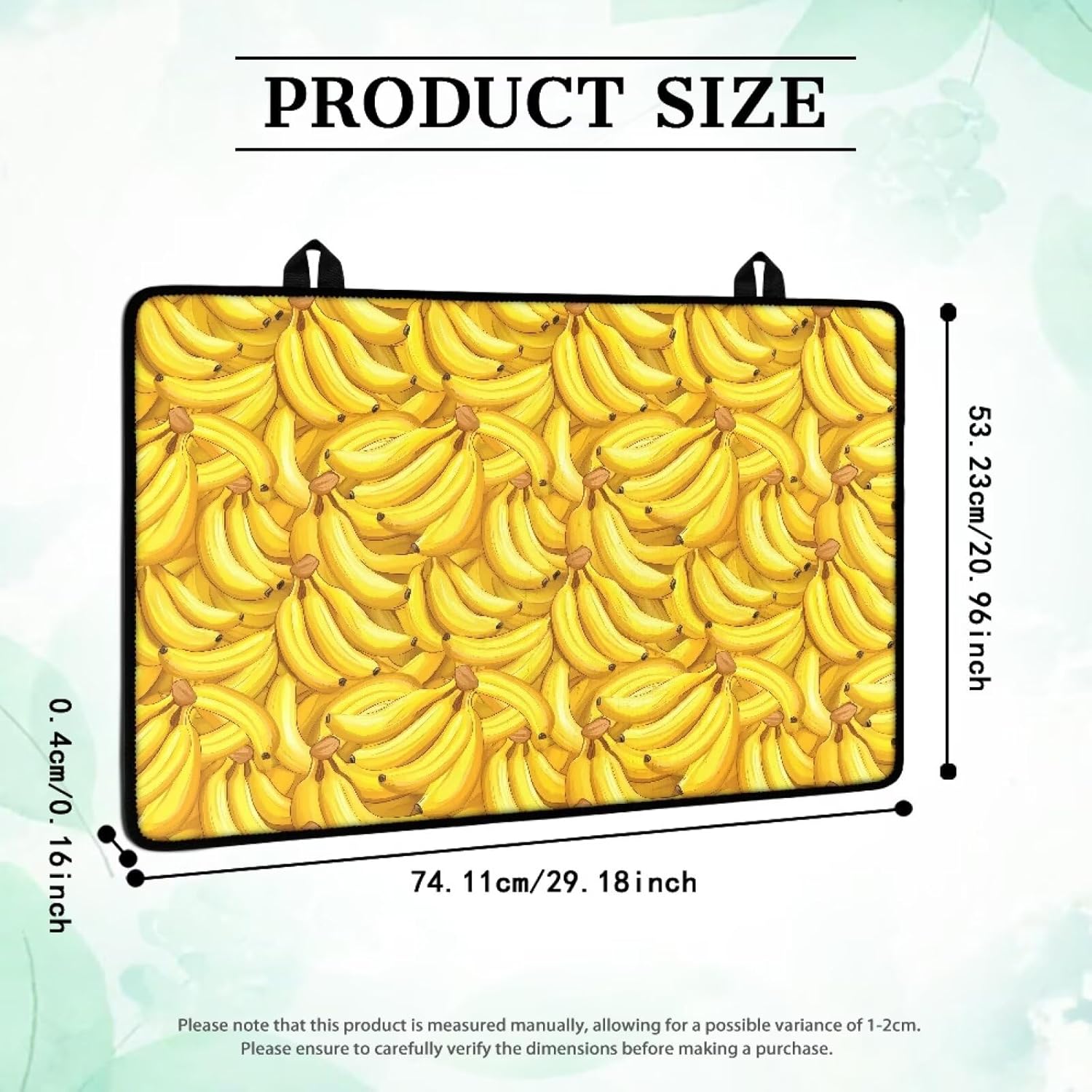 TODIYADDU Yellow Banana Stove Covers for Electric Stove Top Non-Slip Cooktop Parts Cover Heat-Resistant Protector Mat 20x28 Inch Home Accessories for Cooking