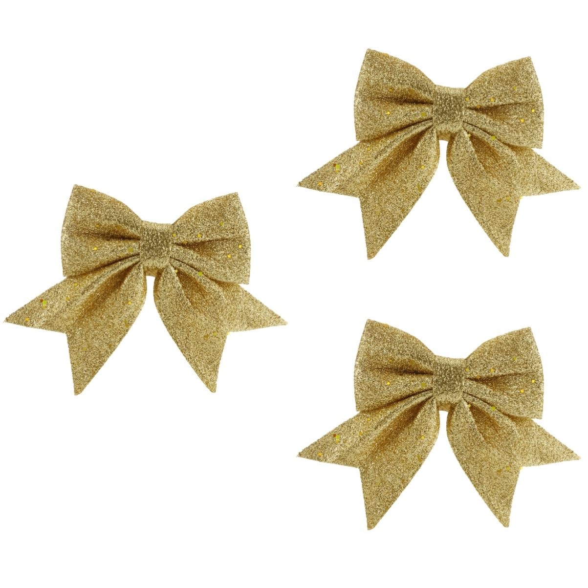 Ciieeo 3 Piezas Oro Navidad Arco árbol Navidad Lazo Tela Navidad Ornamento Christmas Tree Decoraciones Boda Arco árbol Navidad Adorno Lazo Mini