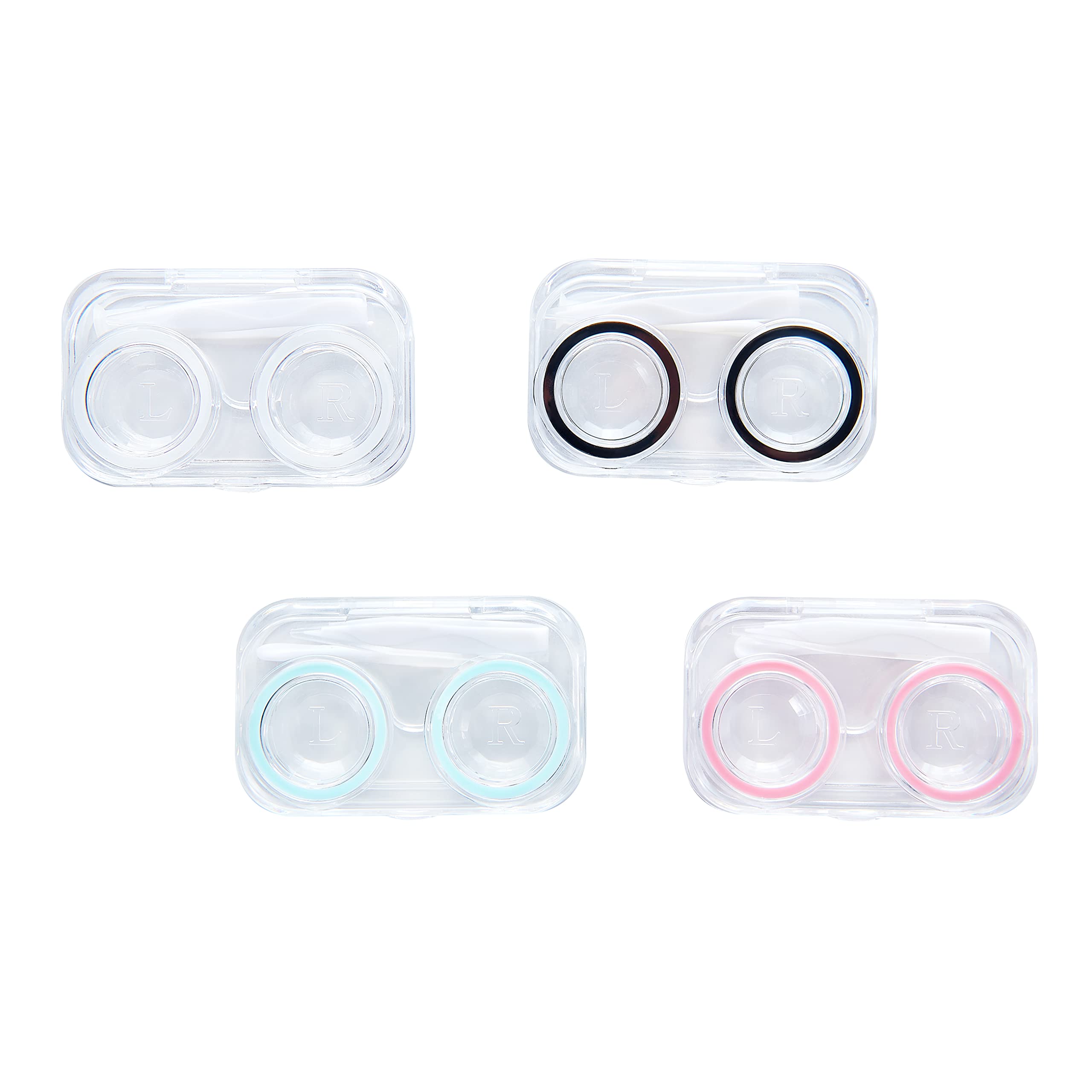 Othirls 4 PCS Contact Lens Cases, Colorful Contact Lens Container Holder