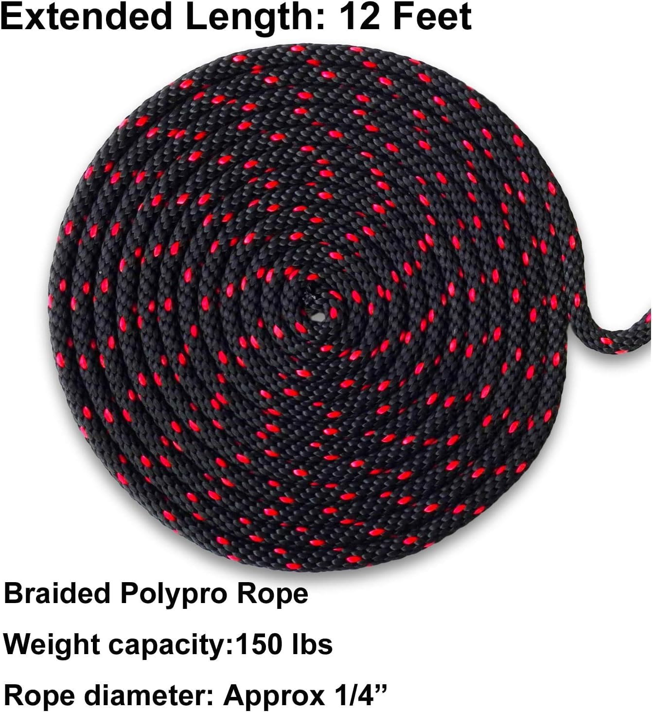 LE KAPMOZ Kayak Tie Down Straps Canoe Bow and Stern Heavy Duty Cargo Ratchet Pulley Rope Hanger