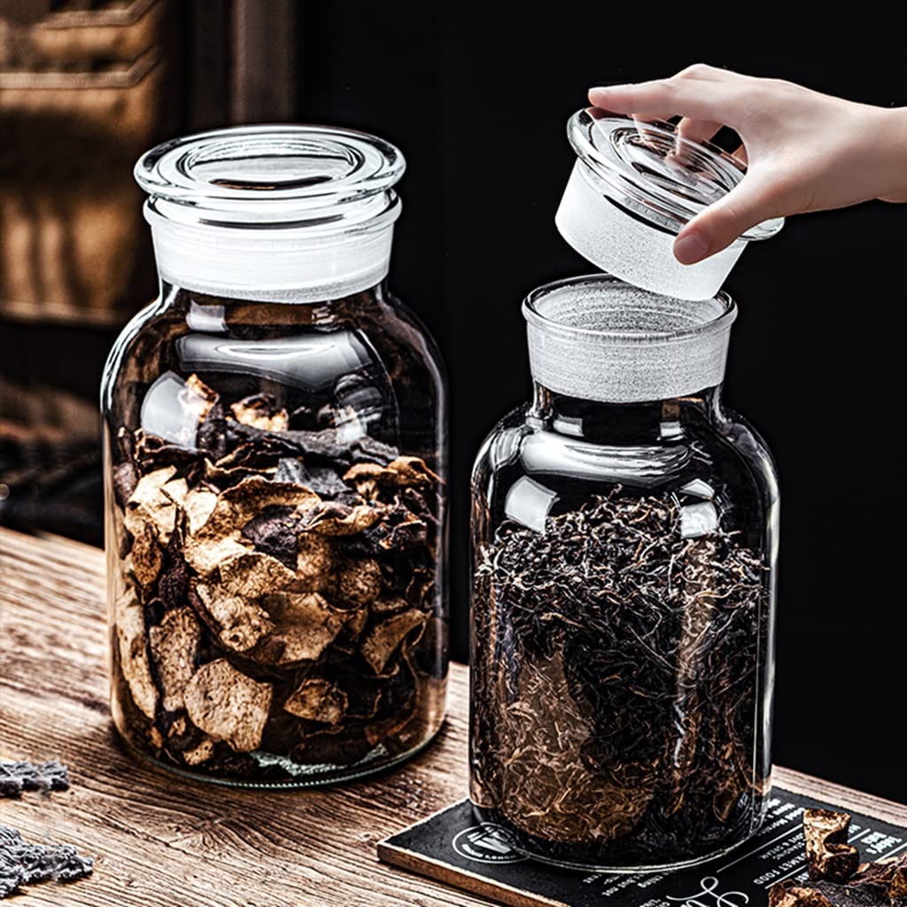 Amazon｜食品保存瓶 ガラス瓶 ハーブ密封瓶 お茶保存瓶 ガラス瓶密封瓶