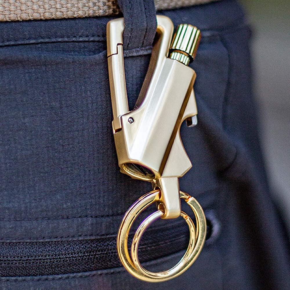 Mokshith Keychain Multitool with Flint Metal Matchstick Fire Starter