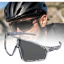 UV400 Photochromic Polarized Safety Sports Sunglasses, Outdoor Eyewear for Cycling Driving Fishing Hiking