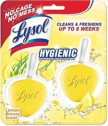 Lysol No Mess - Limpiador automático para inodoro, cítricos, 2 unidades (paquete de 2)