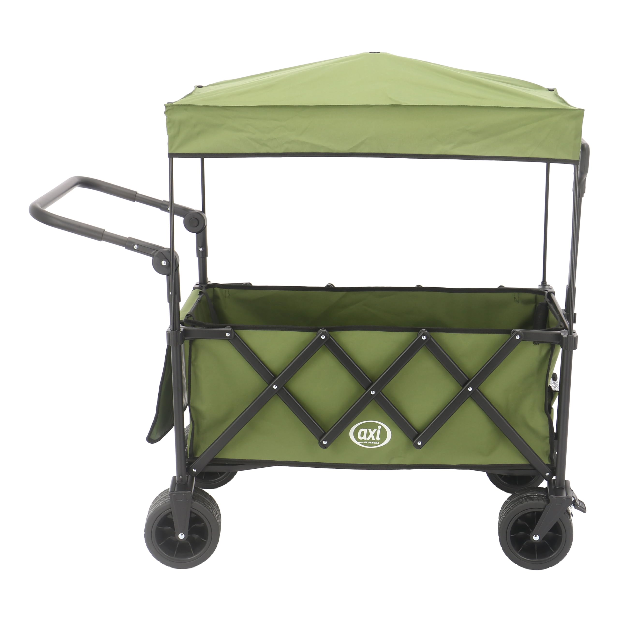 AXI SB221 Chariot de Plage Pliable avec Toit Vert
