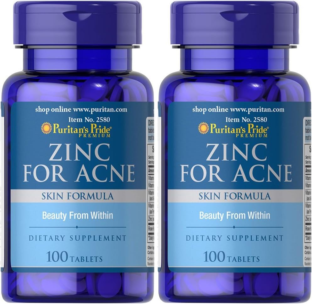 Puritan's Pride 2 Pack of Zinc for Acne Puritan's Pride