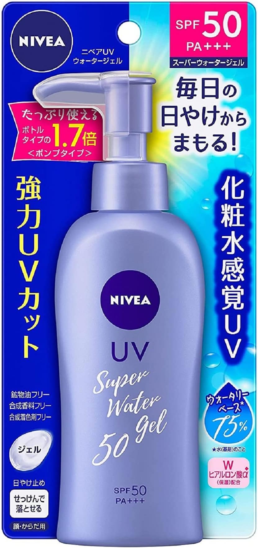 NIVEA SUN Protect Super Water Gel SPF 50 PA+++ 140g Squeeze bottle