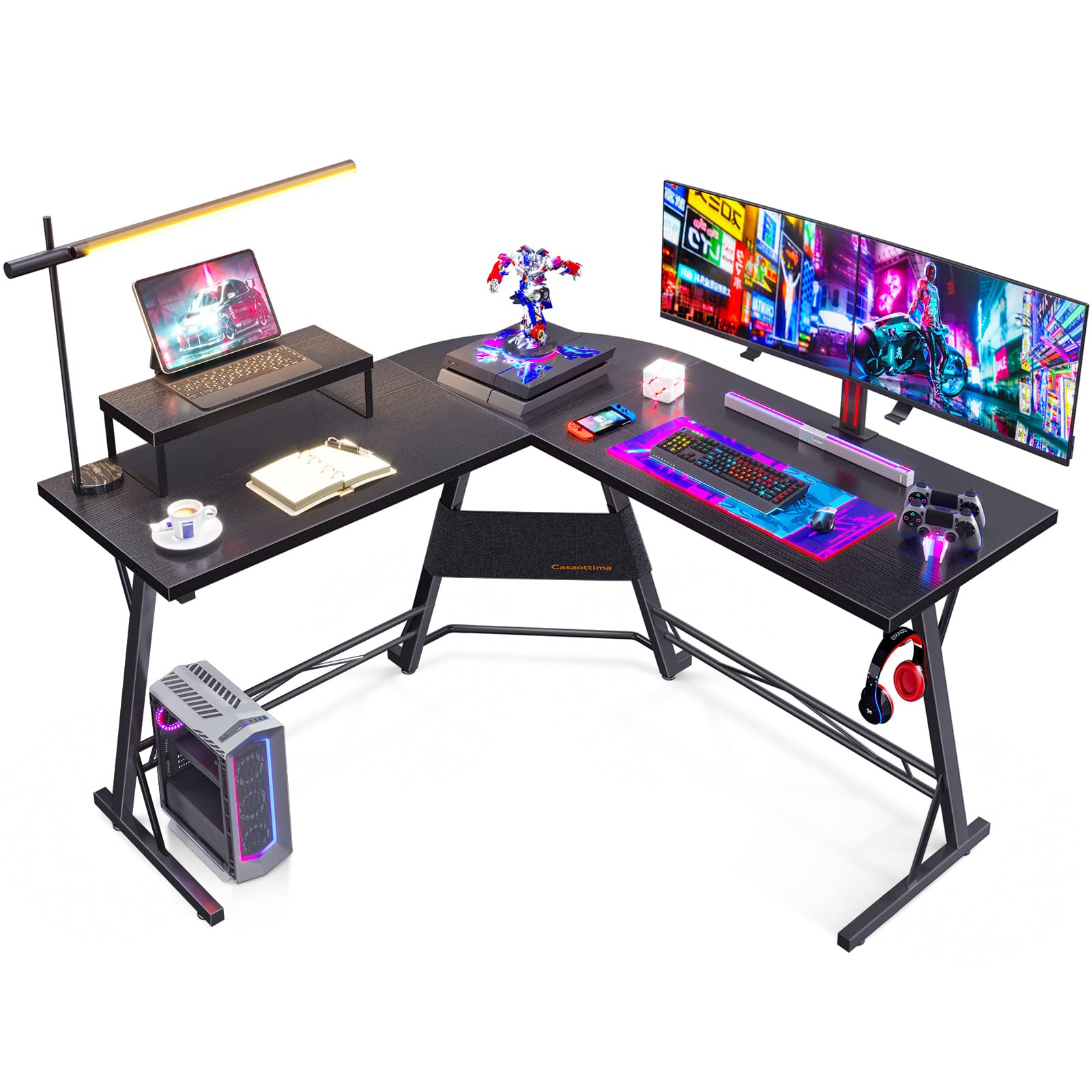 Buy Casaottima Gaming Desk L Shaped Computer Desk, Corner Desk for Home