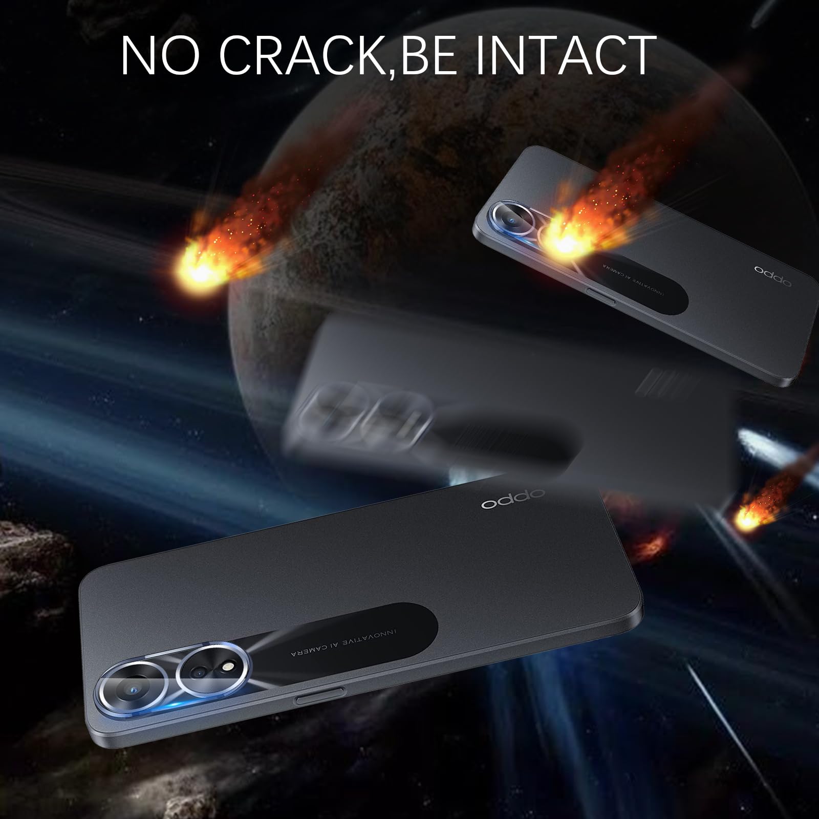 Dabuu Vetro Temperato per Oppo A78 5G, [2+2 Pezzi] Pellicola