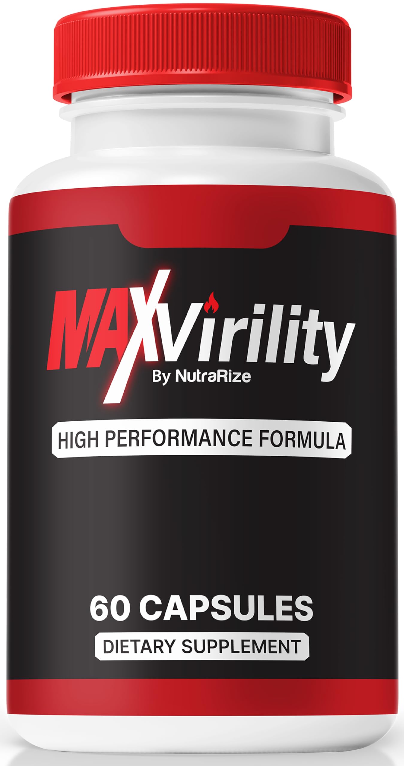 NutraRize MaxVirility Capsules: Premium High-Performance All-Natural Formula (60 Count)