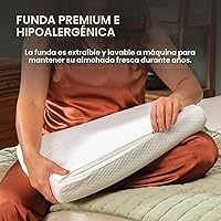 Vista 8 de TEMPUR-Pedic, Almohada TEMPUR-Neck Estándar, Perfil Pequeño-Paquete de 2, Blanco 2