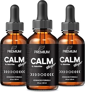 (3 Pack) Calm Sleeper – Premium Liquid Formula with Natural Ingredients to Support Relaxation, Calm, and Restful Nights | Clean Drops for Easy, Daily Use and Brighter Mornings (90 Servings)