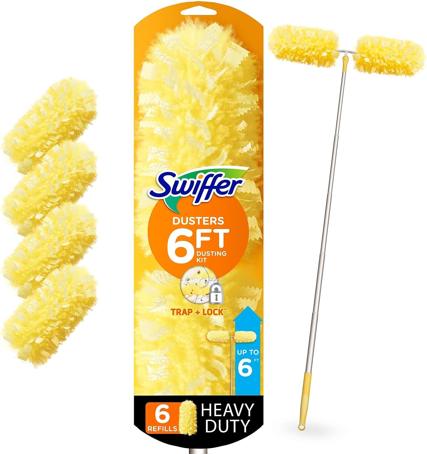 Heavy Duty Dusters with Super Extender Handle, Handle, 1 Handle/4