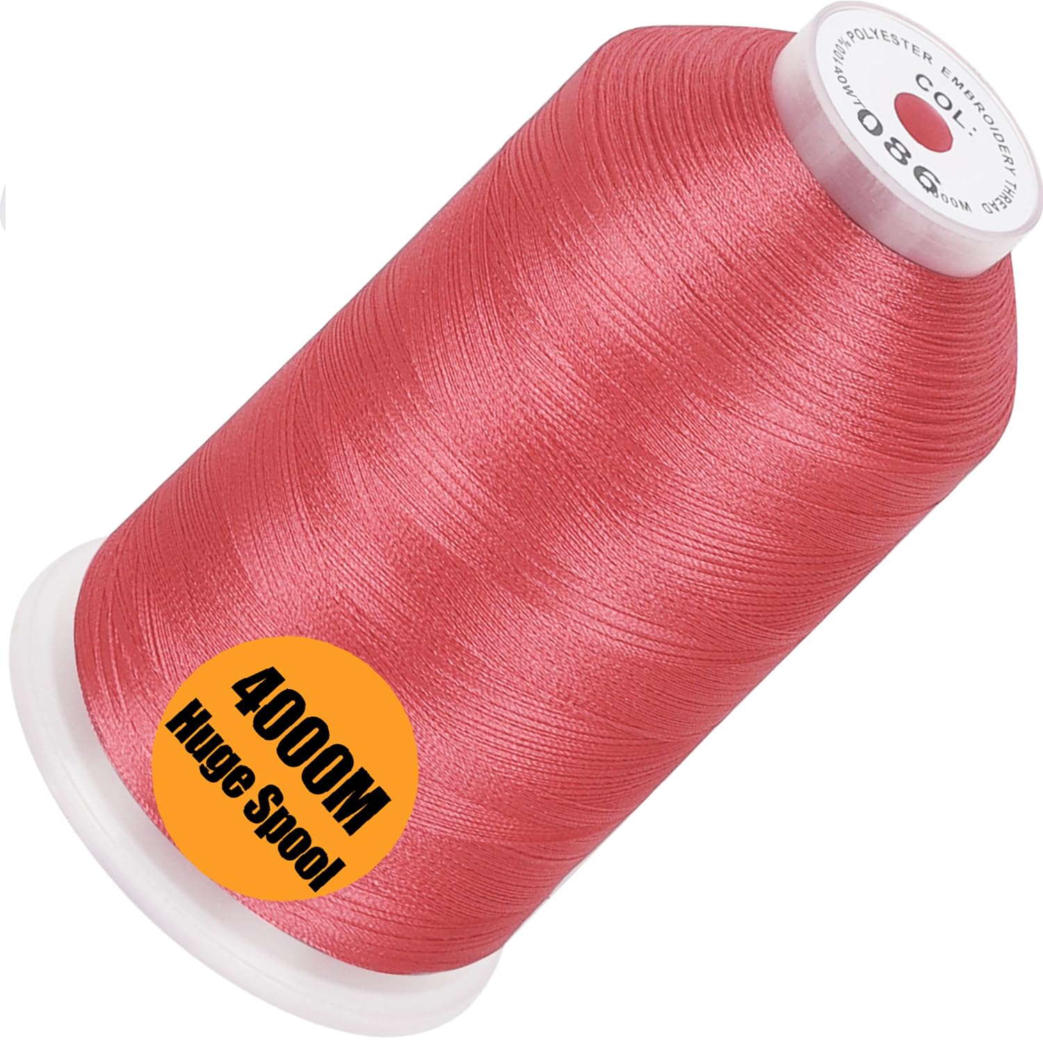 New brothread 4000M Huge Spool Embroidery Machine Thread - Deep Rose