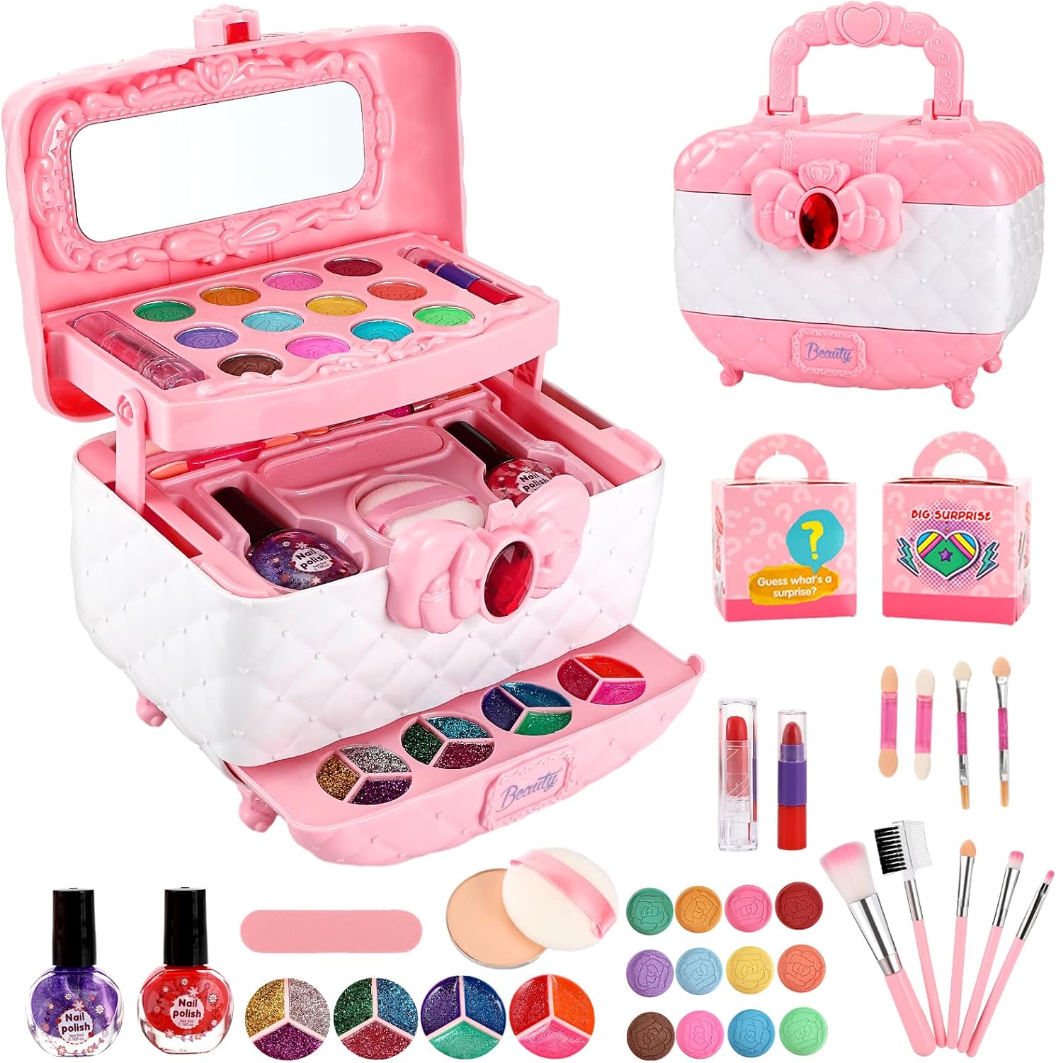 Kids Makeup Sets for Girls, Washable Kids Make Up Set, Childrens