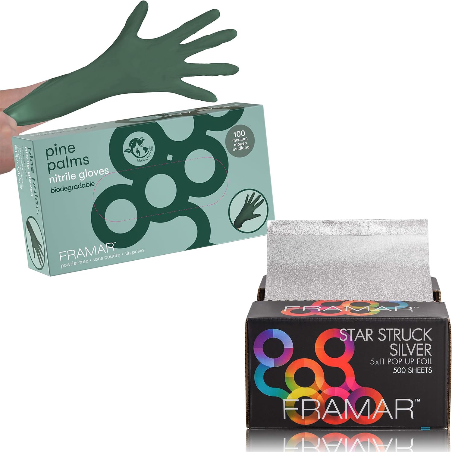 Framar Silver Embossed Pop Up Hair Foil - Hair Foils For Highlighting - View #2