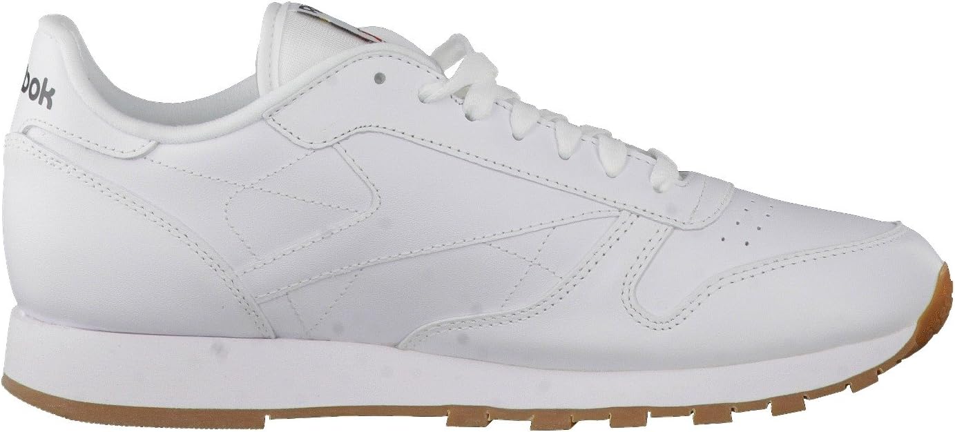 Reebok Men's Classic Leather Sneaker, White/Gum 2, 3.5 M US