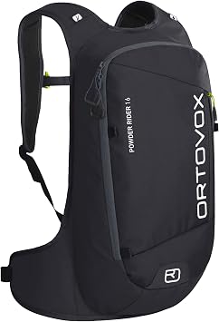 Ortovox Powder Rider 16L, Lightweight Freeride Backpack - Black Raven - 16 Liter