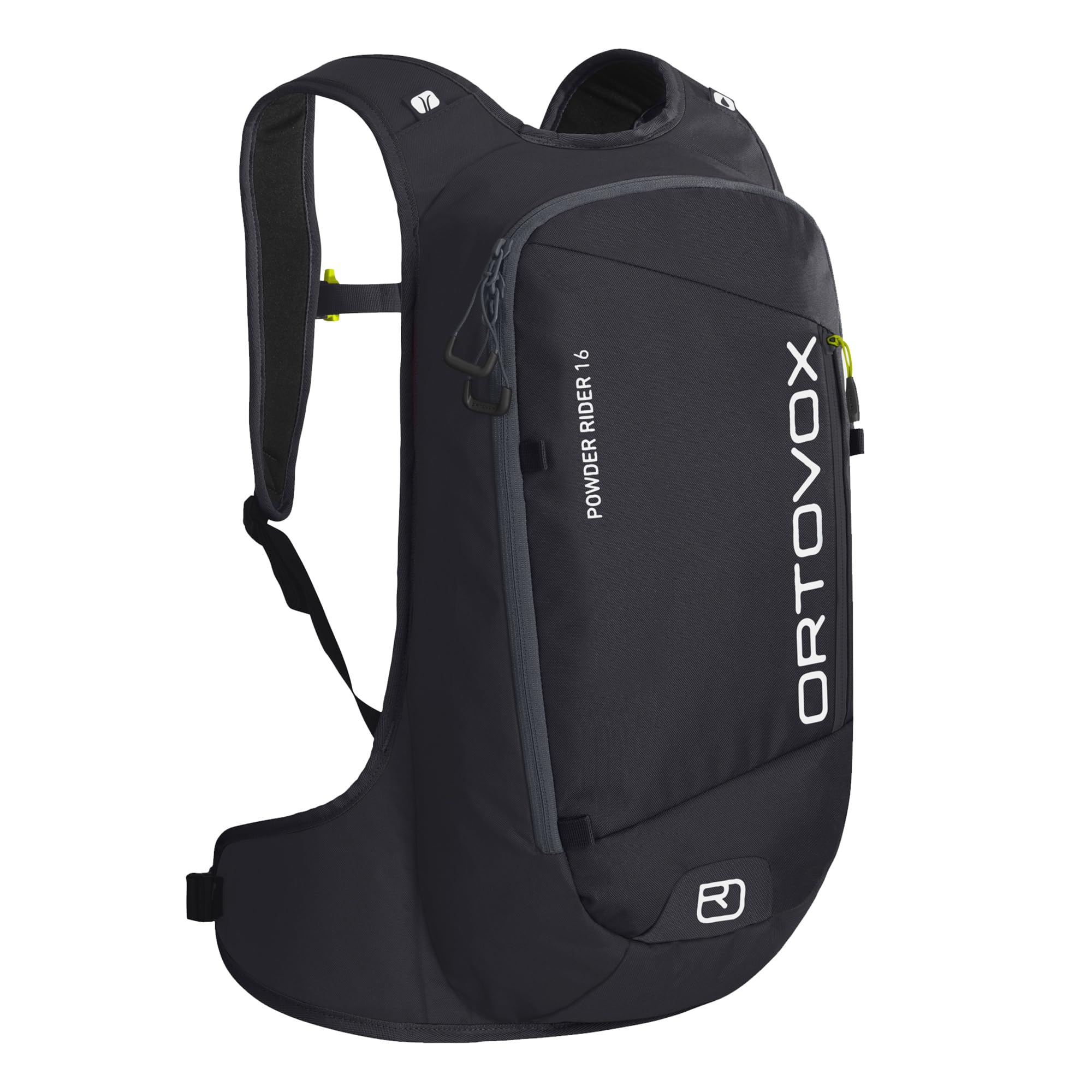Ortovox Powder Rider 16 Sac à dos léger Freeride avec compatibilité hydratation et sécurité avalanche pour les courtes randonnées de ski