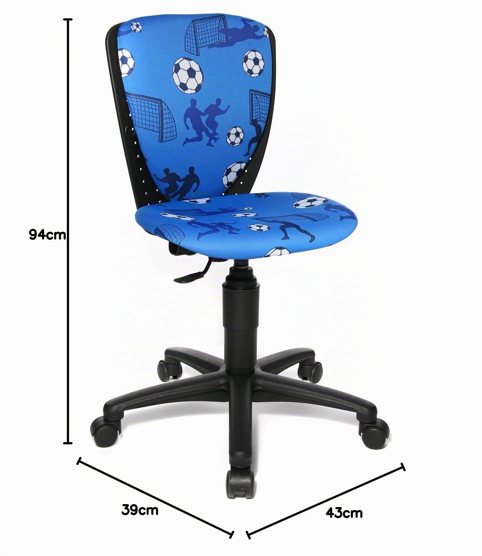 Produktbild von Topstar High S'cool 3 Kinderdrehstuhl – Aquarius Blau, Höhenverstellbar, 60 Kg, Made In Germany