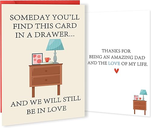 Romantic Fathers Day Card Gifts for Husband Boyfriend Fiance - Father's Day Gifts For Boyfriend