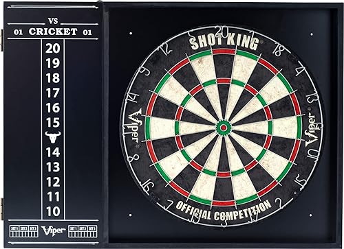 Miniatura 16 de Viper by GLD Products Steadfast - Tablero de dardos con tablero de sisal Shot King, color negro