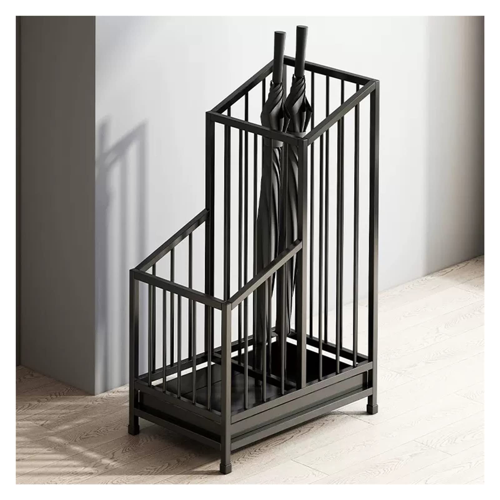 GYRAZXS Freestanding Umbrella Stand with Drip Tray - Large Capacity Storage for Porch, Entryway, and Corner Decor
