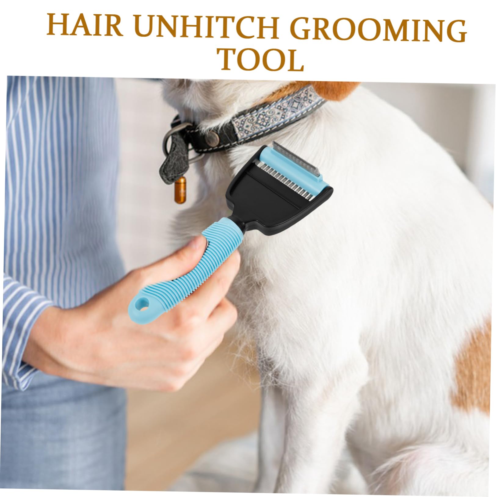 minkissy 2stücke Pet Supplies Dual Comb Für Hunde Multifunktionale Haarentfernbürste Ergonomischer Griff s Zur Fellpflege Und Haarschuppenentfernung Für Haustiere