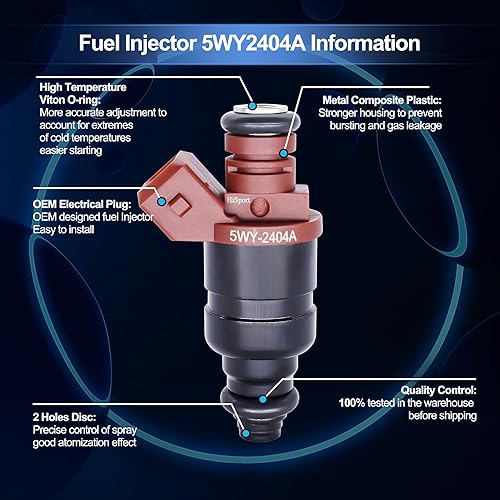 Miniatura 2 de HiSport Inyector de combustible 3 PCS 5WY2404A compatible con John Deere 825i Gator 3 cilindro motor MIA11720