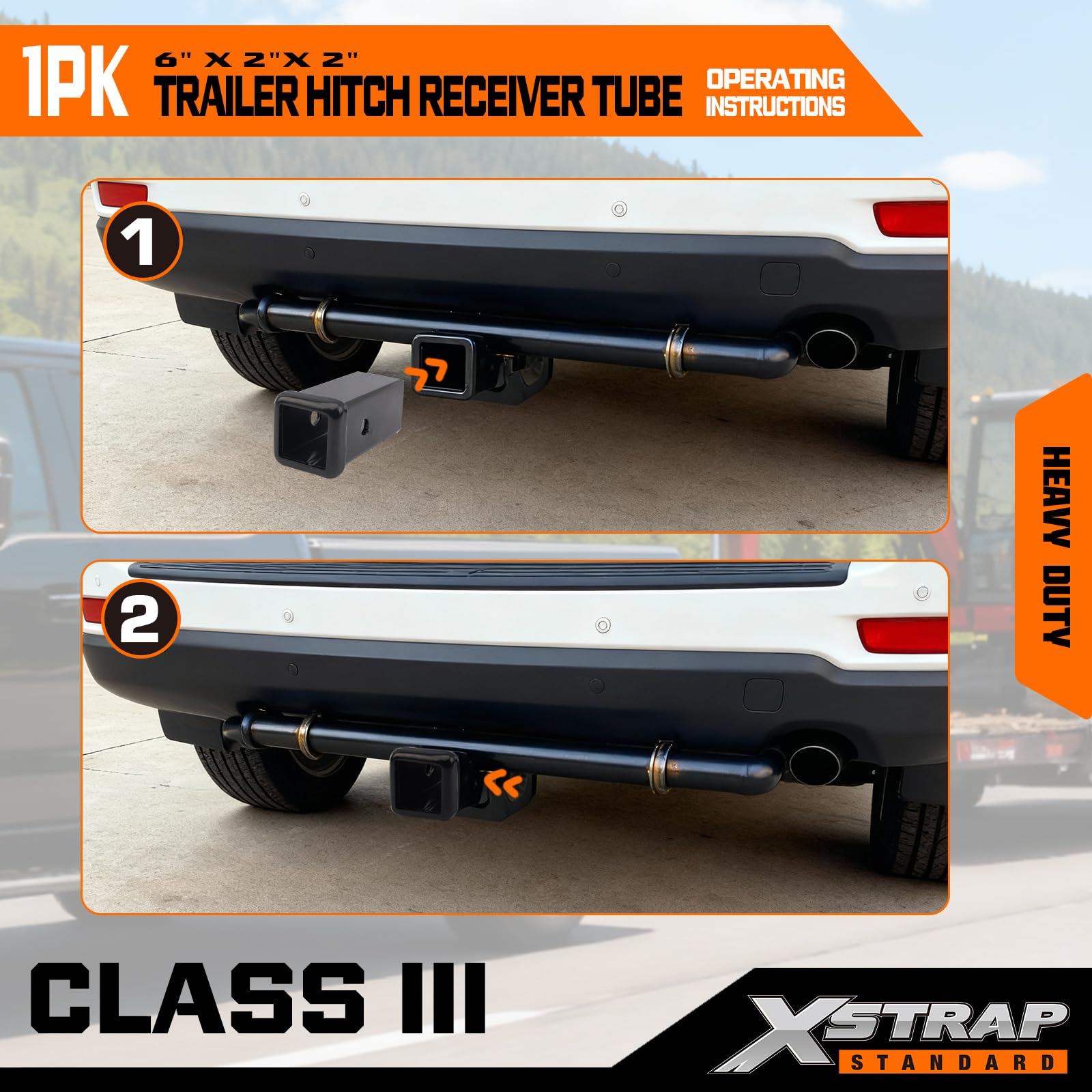 Roadmaster Trailer Hitch Receiver Tube Adapter 070 Fits 2 Inch Receiver - View #8