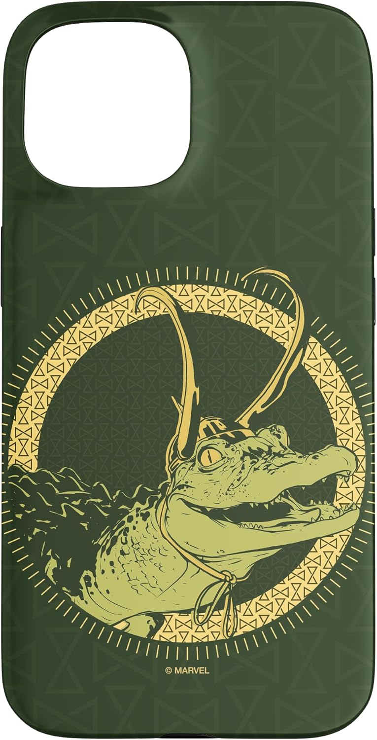 iPhone 15 Marvel Loki Alligator Loki with Golden Horns Case