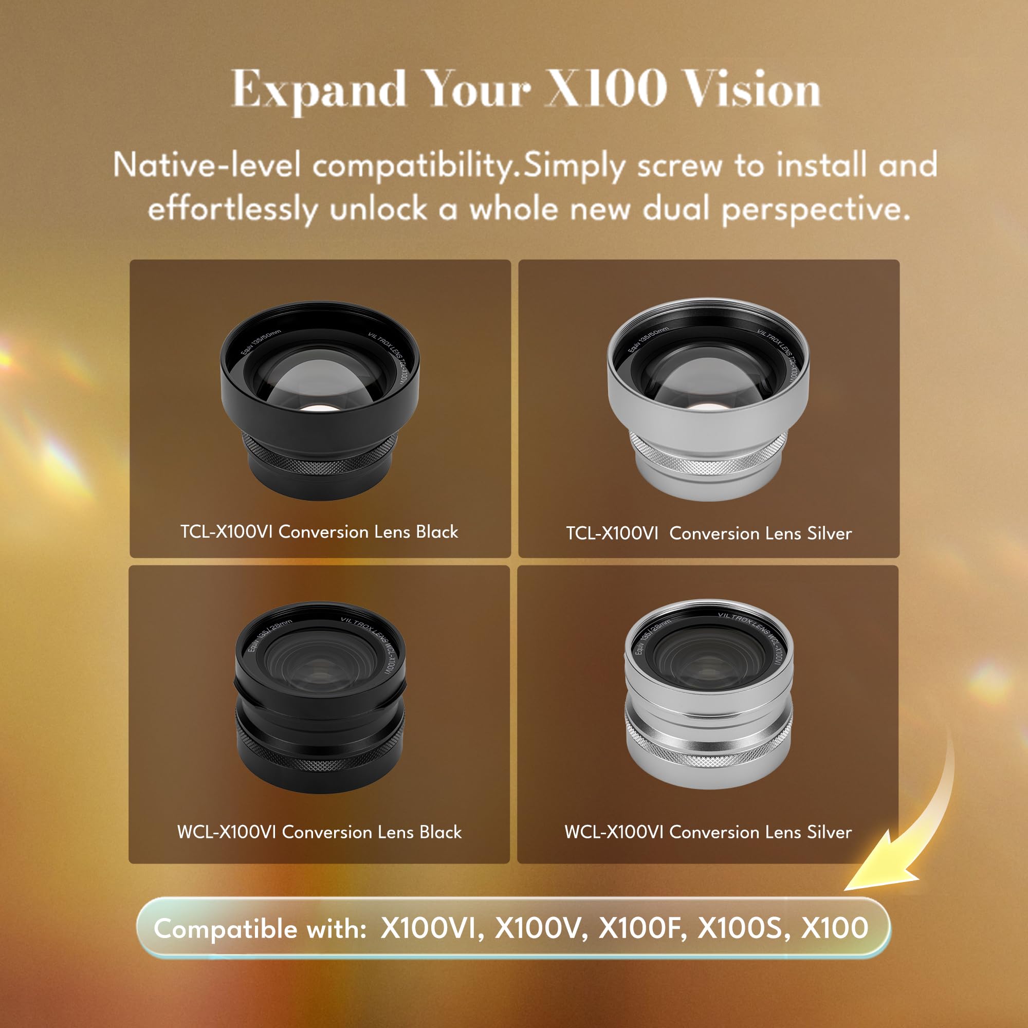 Fujifilm TCL-X100II Objectif De Conversion Télé Argent - Neuf Pour X100VI