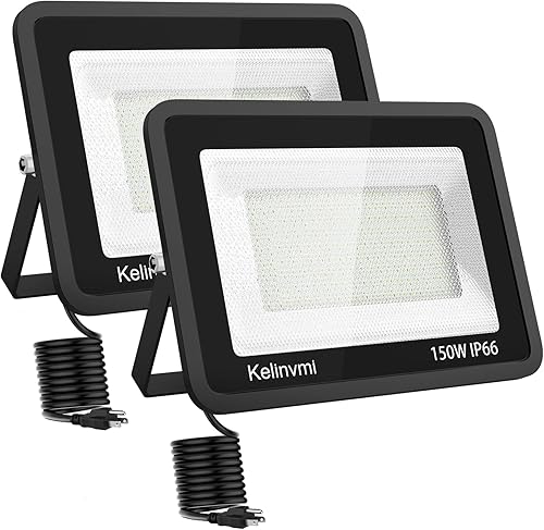 Miniatura 1 de Luz de inundación LED para exteriores de 200 W, luces de trabajo al aire libre de 20000 lm con enchufe, blanco brillante de 6500 K, reflectores al
