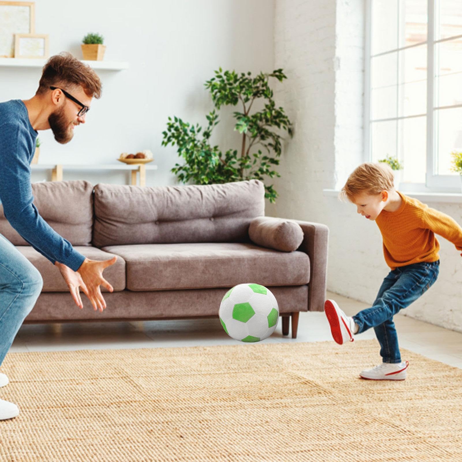 BUNIQ Pallone da Calcio ripieno, Vivid Sports Ball Soccerball Plush, Soffice Pallone da Calcio Imbottito, Morbido Cuscino da Calcio in Peluche, Durevole Pallone Sportivo Regalo per Bambini