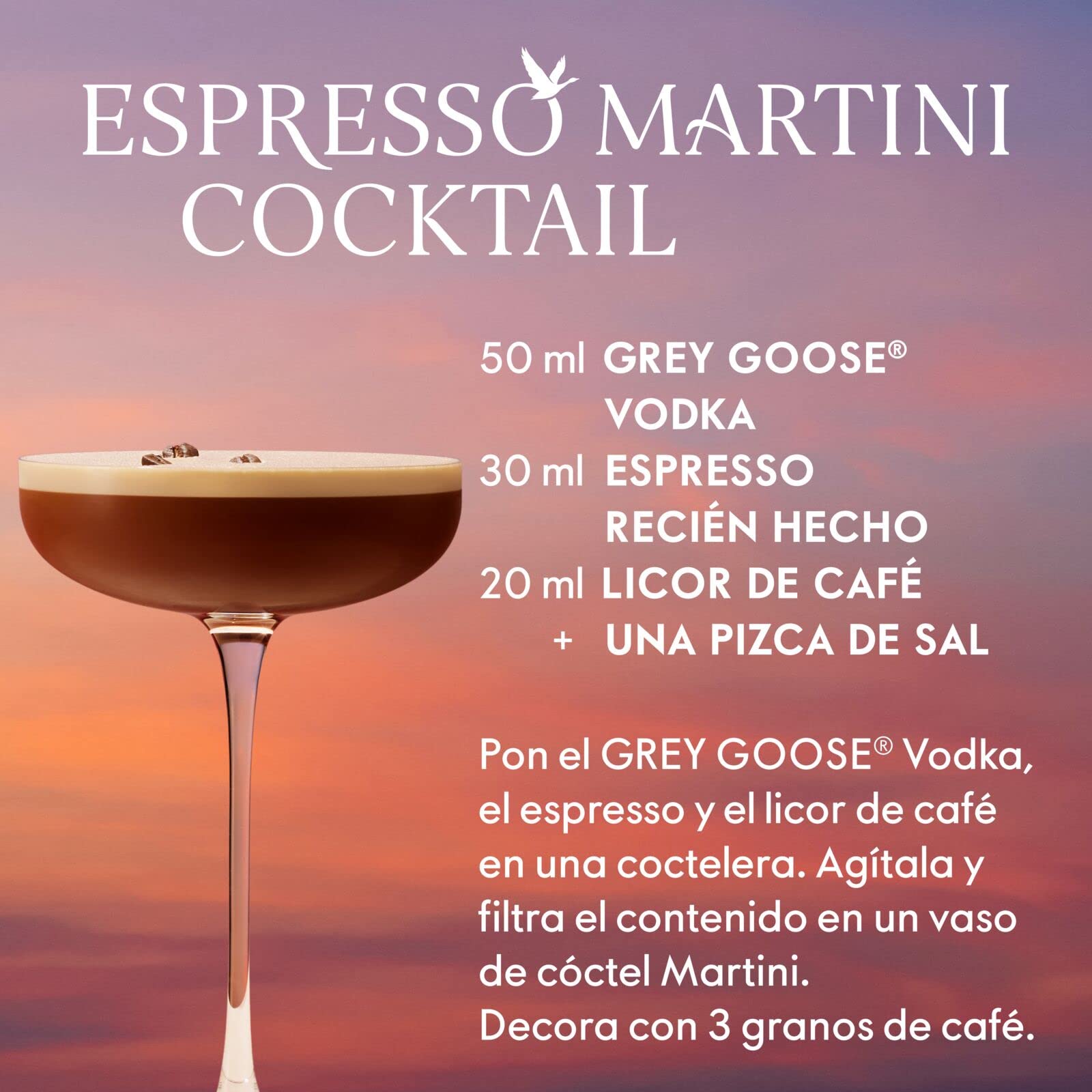 GREY GOOSE vodka prémium francés, elaborado exclusivamente con el mejor trigo francés y agua de manantial natural, 40 % ALC., 600 cl / 6l