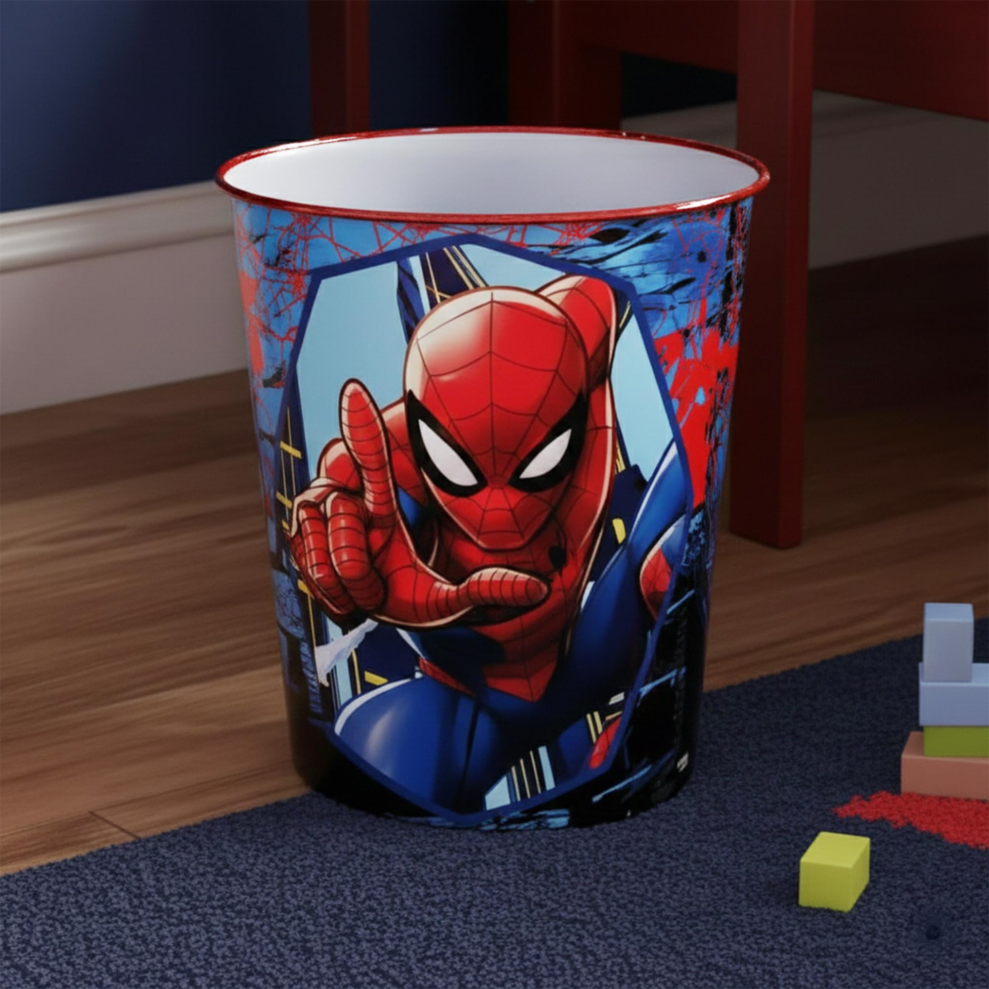 Spiderman - Cubo de basura para niños, para dormitorio, estudio, escritorio