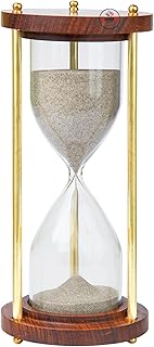 30 Minute Sand Timer | 30 Minute Hourglass | Natural Sand Color | 7.5D x 7.5W x 17H cm |Tea Making Home & Kitchen Office Table | Sand Timer for Kids | Hourglass for Gifts (Pack of 1).
