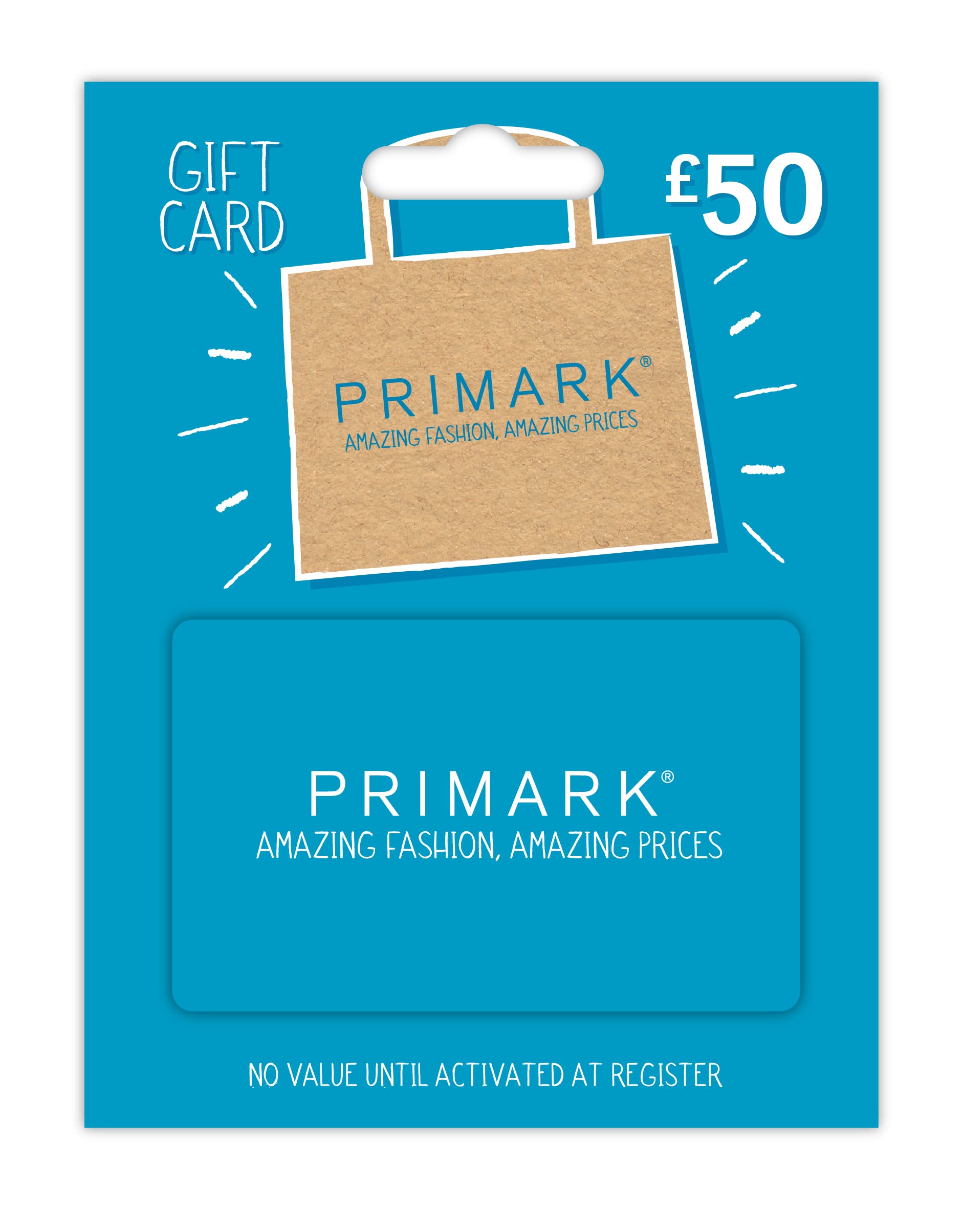 Primark Gift Card – UK and NI redemption only – Delivery by post
