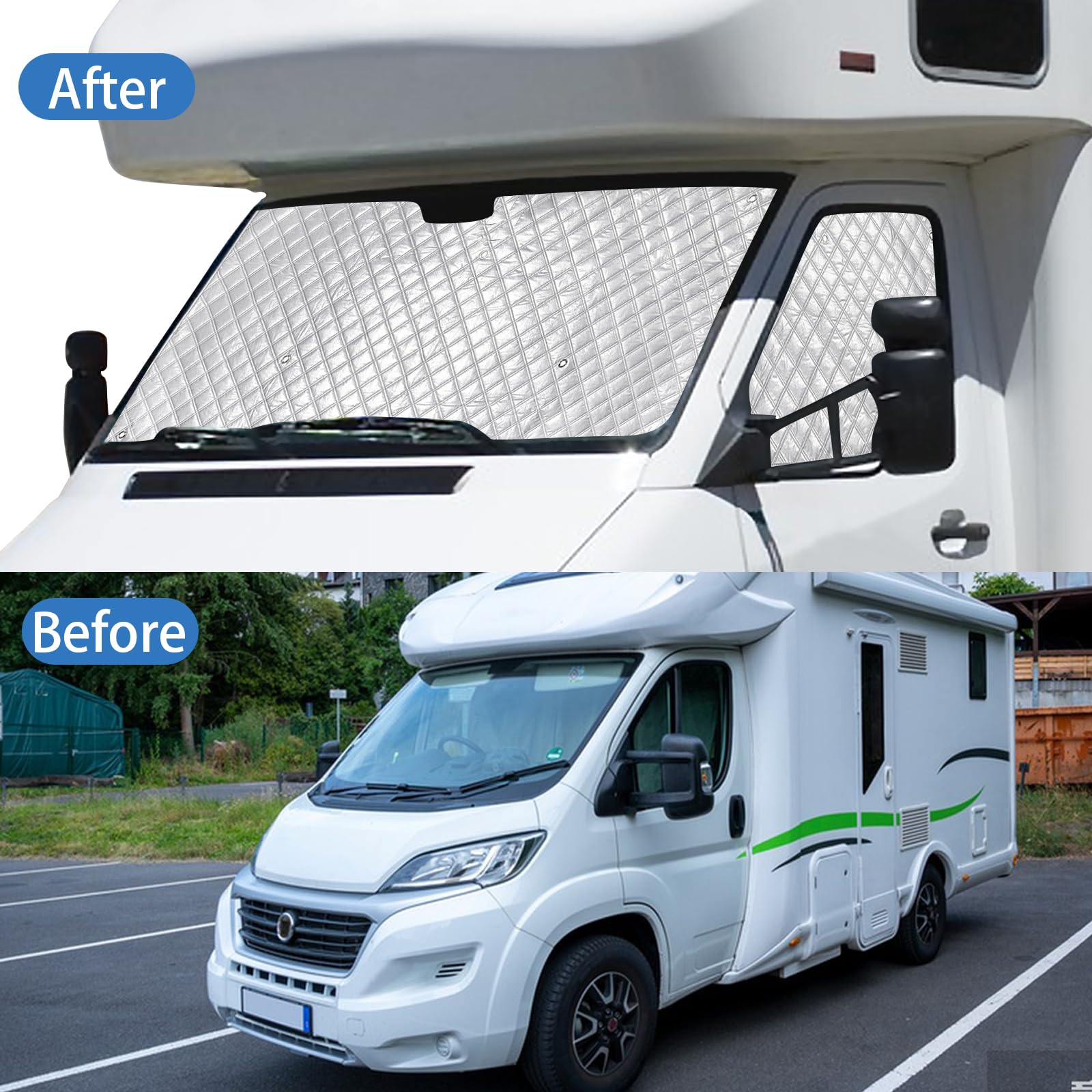 Pare-soleil VW T5 T6 - 3 Pièces Avant Et Latérales