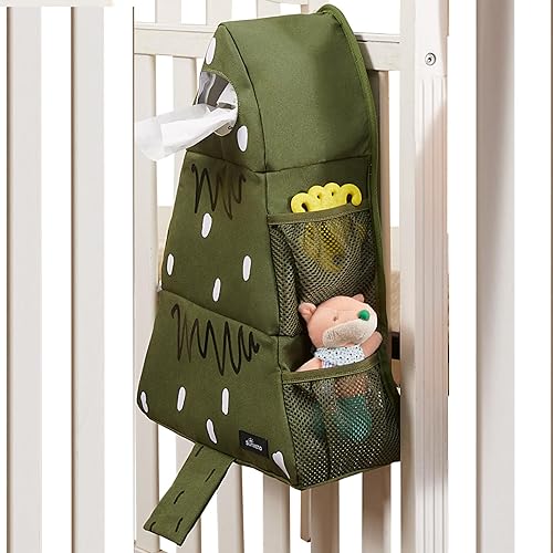 Miniatura 7 de SUNEVNO - Organizador colgante de pañales para bebé, apilador de pañales, organizador de bolsa de almacenamiento clasificada para cambiador, cuna,