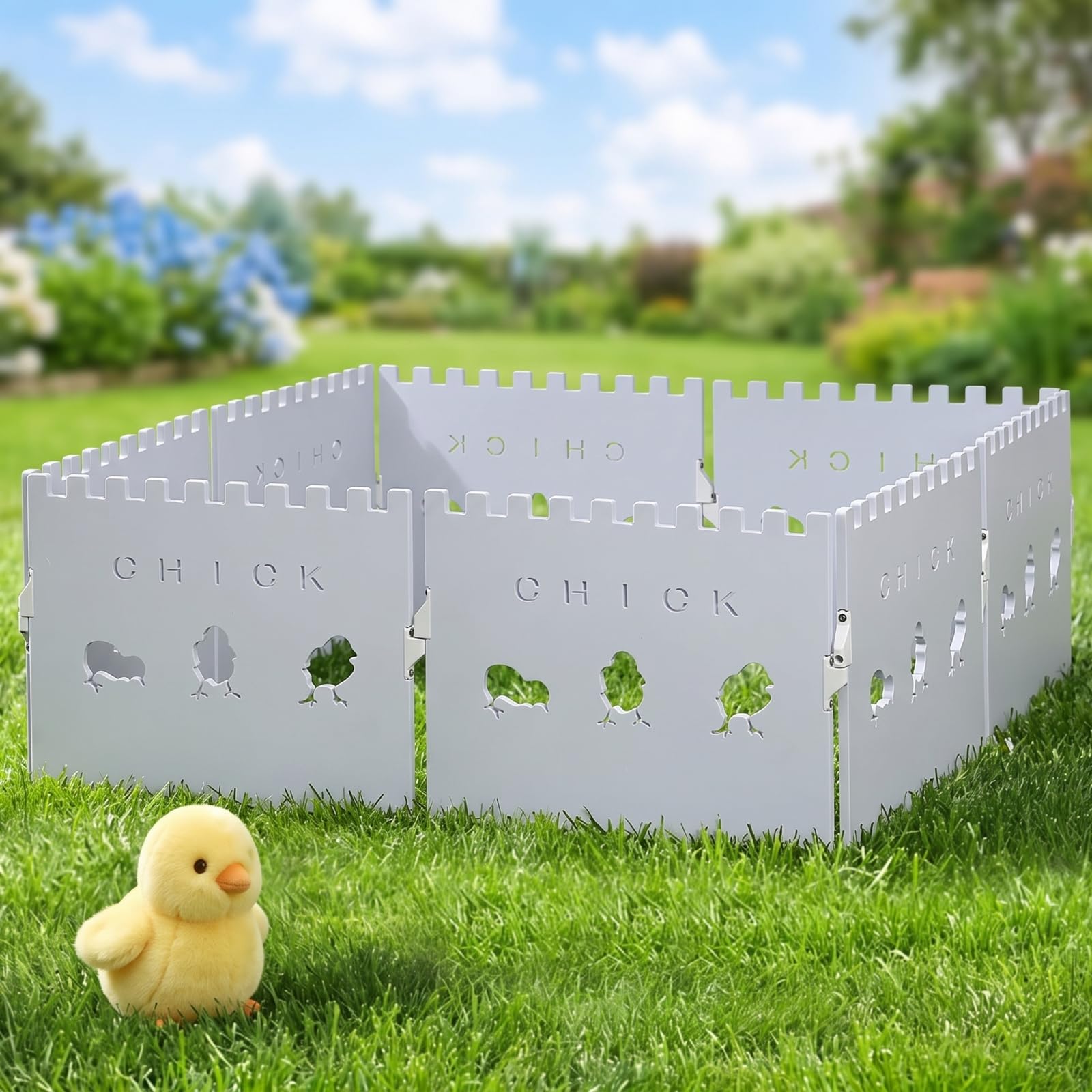 8 Stück Kleintigehege mit Hühn-